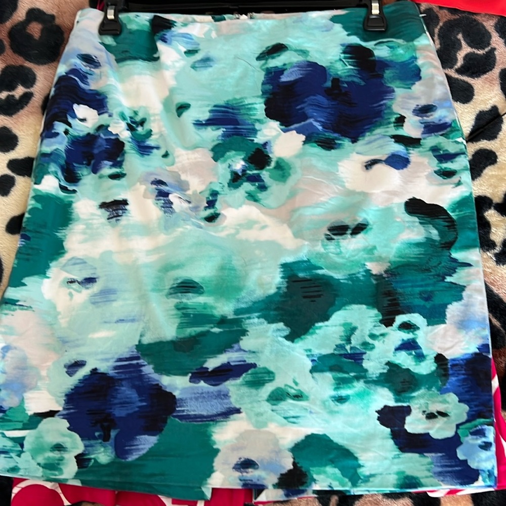 Ladies skirt - blue, green little gray